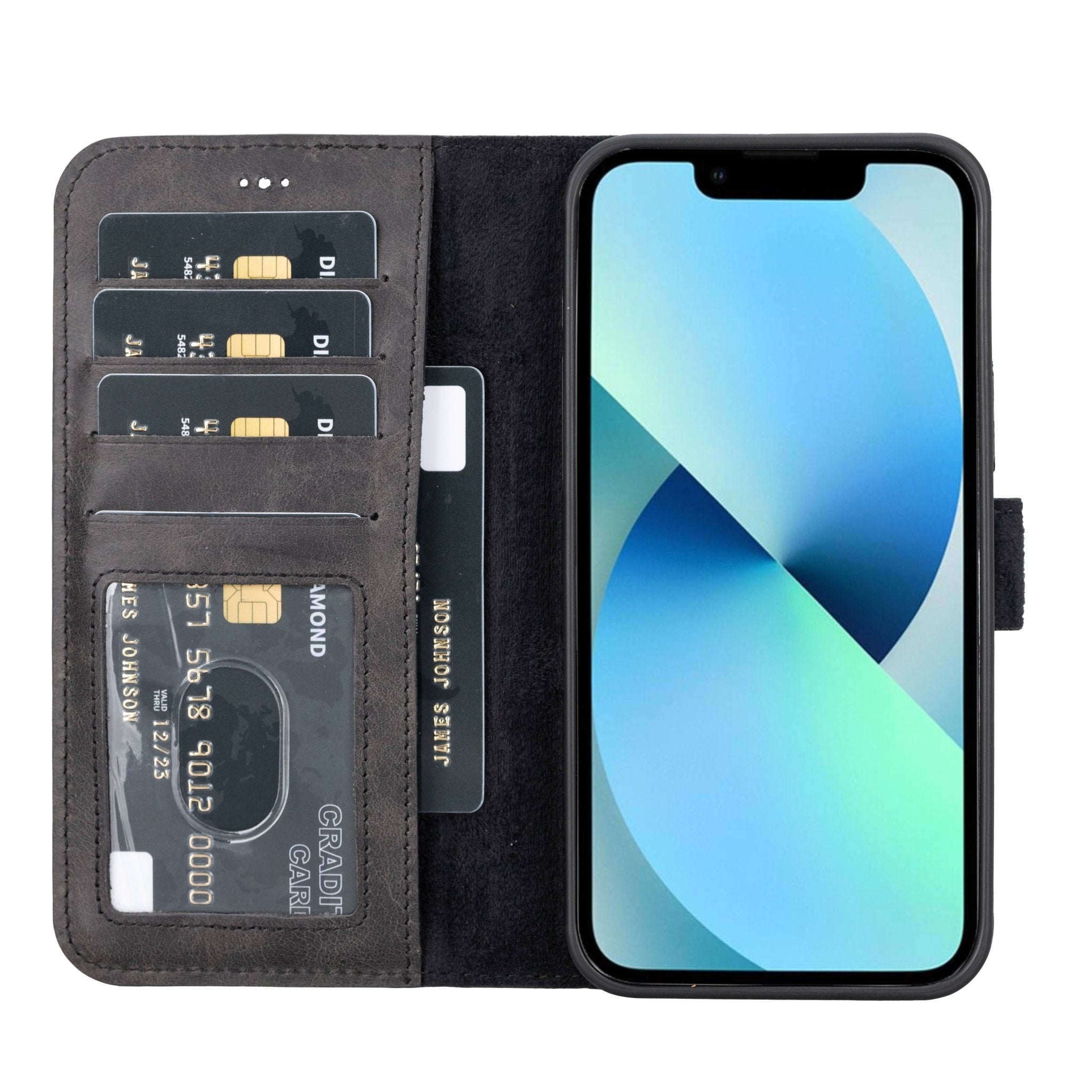 iPhone 14 Pro Max Leather Wallet Case | Hardiston premium leather