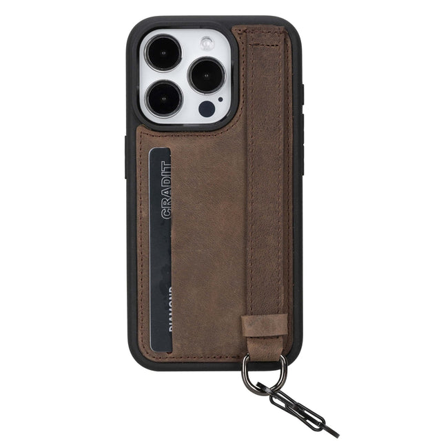 iPhone 14 Pro Snap - on Leather Grip Case by Hardiston - premium iPhone 14 Cases