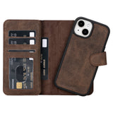 iPhone 15 Leather Dual Wallet Case by Hardiston - premium iPhone 15 Cases