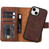 iPhone 15 Leather Dual Wallet Case by Hardiston - premium iPhone 15 Cases