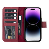 iPhone 15 Leather Wallet PhoneCase by Hardiston - premium iPhone 15 Cases