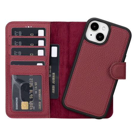 iPhone 15 Leather Wallet PhoneCase by Hardiston - premium iPhone 15 Cases