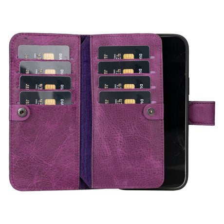 iPhone 15 Plus Leather Dual Wallet Case by Hardiston - premium iPhone 15 Cases
