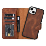 iPhone 15 Plus Leather Dual Wallet Case by Hardiston - premium iPhone 15 Cases