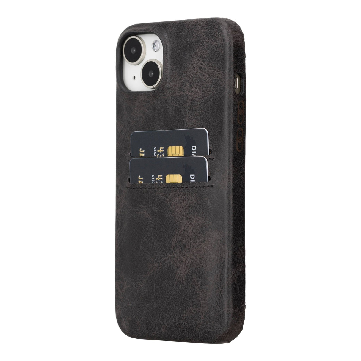 iPhone 15 Plus Leather Snap - On Wallet Phone case by Hardiston - premium iPhone 15 Cases
