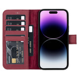 iPhone 15 Plus Leather Wallet Case by Hardiston - premium iPhone 15 Cases