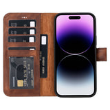 iPhone 15 Plus Leather Wallet Case by Hardiston - premium iPhone 15 Cases