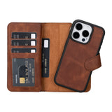 iPhone 15 Pro Dual Leather Wallet Case by Hardiston - premium iPhone 15 Cases