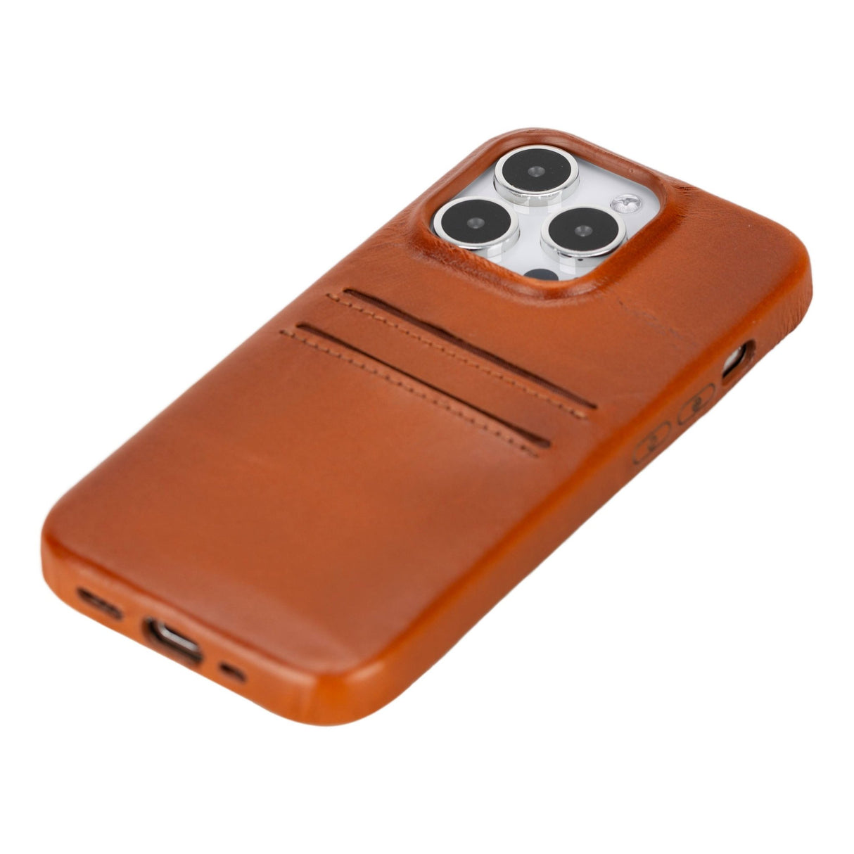 iPhone 15 Pro Leather Snap - on wallet case by Hardiston - premium iPhone 15 Cases