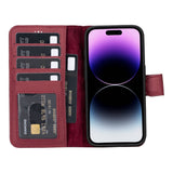 iPhone 15 Pro Leather Wallet Case by Hardiston - premium iPhone 15 Cases