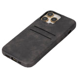 iPhone 15 Pro Max Leather Snap - on wallet case by Hardiston - premium iPhone 15 Cases