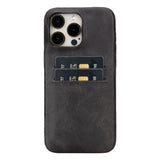 iPhone 15 Pro Max Leather Snap - on wallet case by Hardiston - premium iPhone 15 Cases
