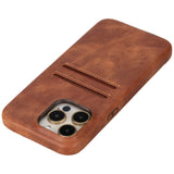 iPhone 15 Pro Max Leather Snap - on wallet case by Hardiston - premium iPhone 15 Cases