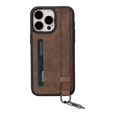 iPhone 15 Pro Max Snap - on Leather Grip Case by Hardiston - premium iPhone 15 Cases