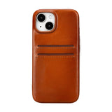 iPhone 15 Snap - on Leather Wallet Case by Hardiston - premium iPhone 15 Cases