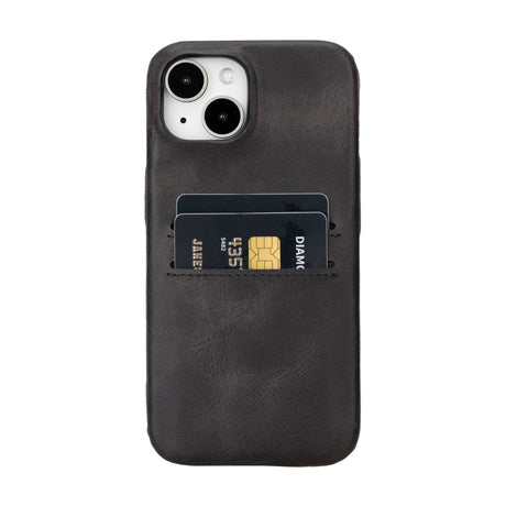 iPhone 15 Snap - on Leather Wallet Case by Hardiston - premium iPhone 15 Cases