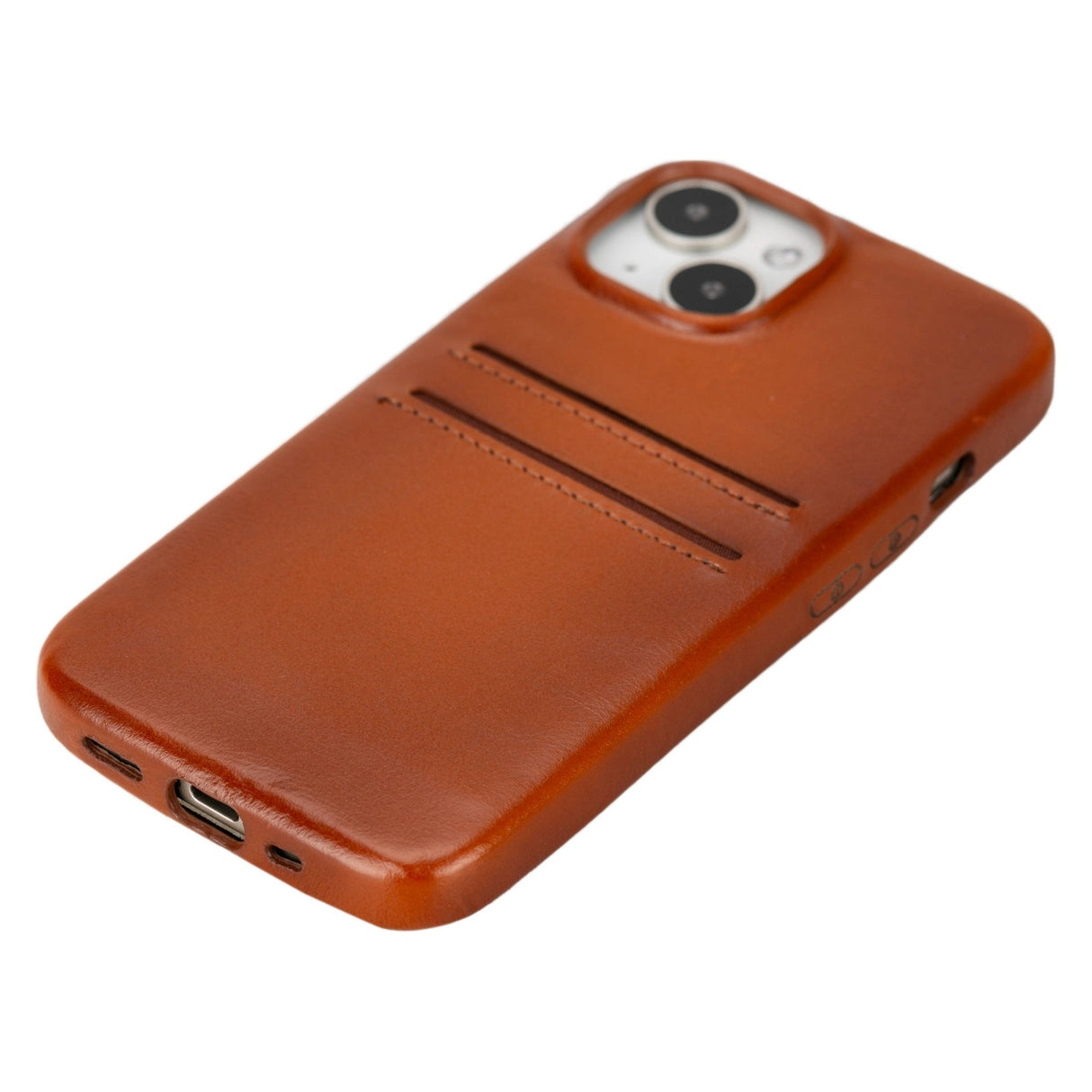 iPhone 15 Snap - on Leather Wallet Case by Hardiston - premium iPhone 15 Cases
