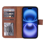 iPhone 16 E Leather Wallet Case by Hardiston - premium iPhone 16 Cases