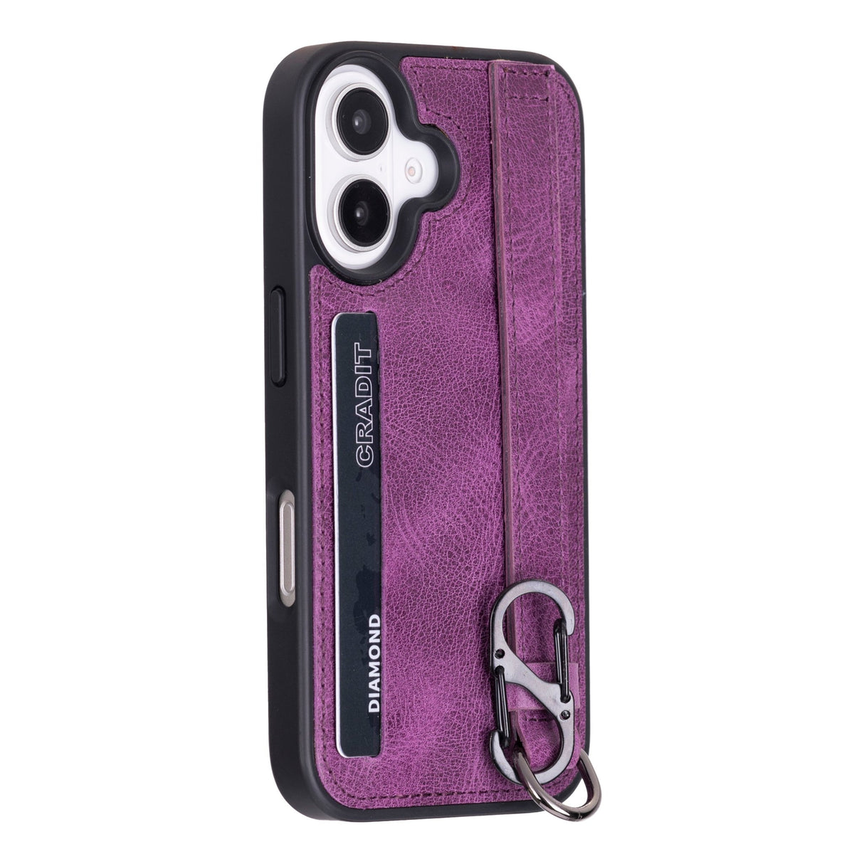 iPhone 16 E Snap - on Leather Grip Case by Hardiston - premium iPhone 16 Cases
