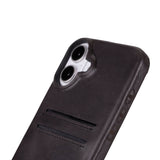 iPhone 16 E Snap - on Leather Wallet Case by Hardiston - premium iPhone 16 Cases