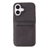 iPhone 16 E Snap - on Leather Wallet Case by Hardiston - premium iPhone 16 Cases