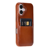iPhone 16 E Snap - on Leather Wallet Case by Hardiston - premium iPhone 16 Cases