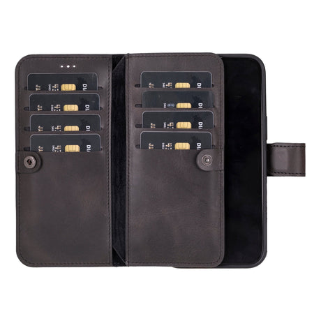 iPhone 16 Plus Leather Dual Wallet Case by Hardiston - premium mws_apo_generated