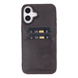 iPhone 16 Plus Leather Snap - On Wallet case by Hardiston - premium iPhone 16 Cases