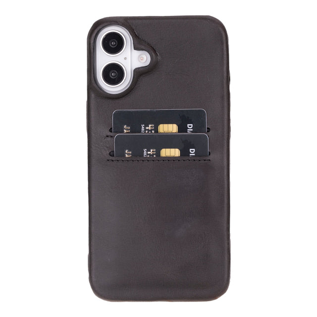 iPhone 16 Plus Leather Snap - On Wallet case by Hardiston - premium iPhone 16 Cases