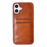 iPhone 16 Plus Leather Snap - On Wallet case by Hardiston - premium iPhone 16 Cases