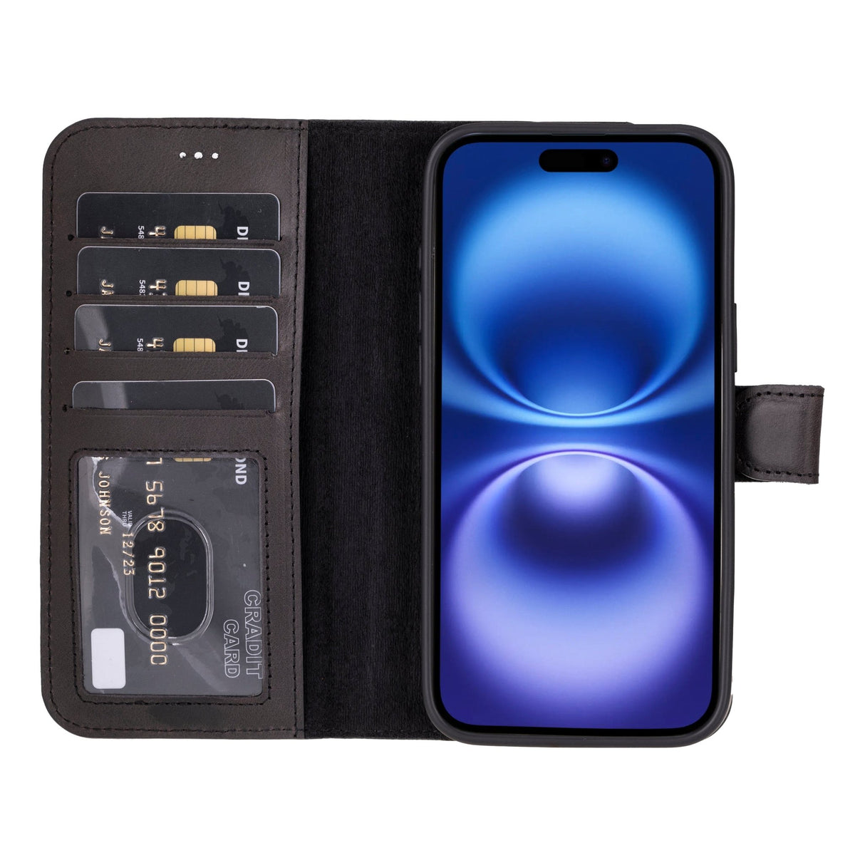 iPhone 16 Plus Leather Wallet Case by Hardiston - premium iPhone 16 Cases