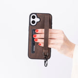 iPhone 16 Plus Snap - on Leather Grip Case by Hardiston - premium iPhone 16 Cases