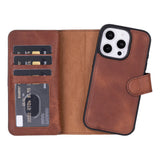 iPhone 16 Pro Dual Leather Wallet Case by Hardiston - premium iPhone 16 Cases