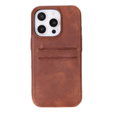 iPhone 16 Pro Leather Snap - on wallet case by Hardiston - premium iPhone 16 Cases