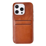 iPhone 16 Pro Leather Snap - on wallet case by Hardiston - premium iPhone 16 Cases