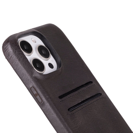 iPhone 16 Pro Max Leather Snap - on wallet case by Hardiston - premium iPhone 16 Cases