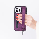 iPhone 16 Pro Max Snap - on Leather Grip Case by Hardiston - premium iPhone 16 Cases