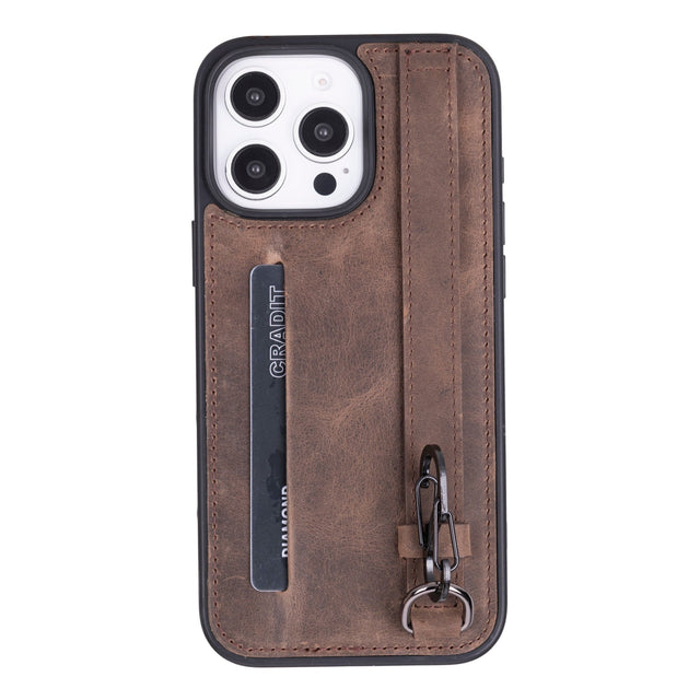 iPhone 16 Pro Max Snap - on Leather Grip Case by Hardiston - premium iPhone 16 Cases