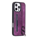 iPhone 16 Pro Max Snap - on Leather Grip Case by Hardiston - premium iPhone 16 Cases