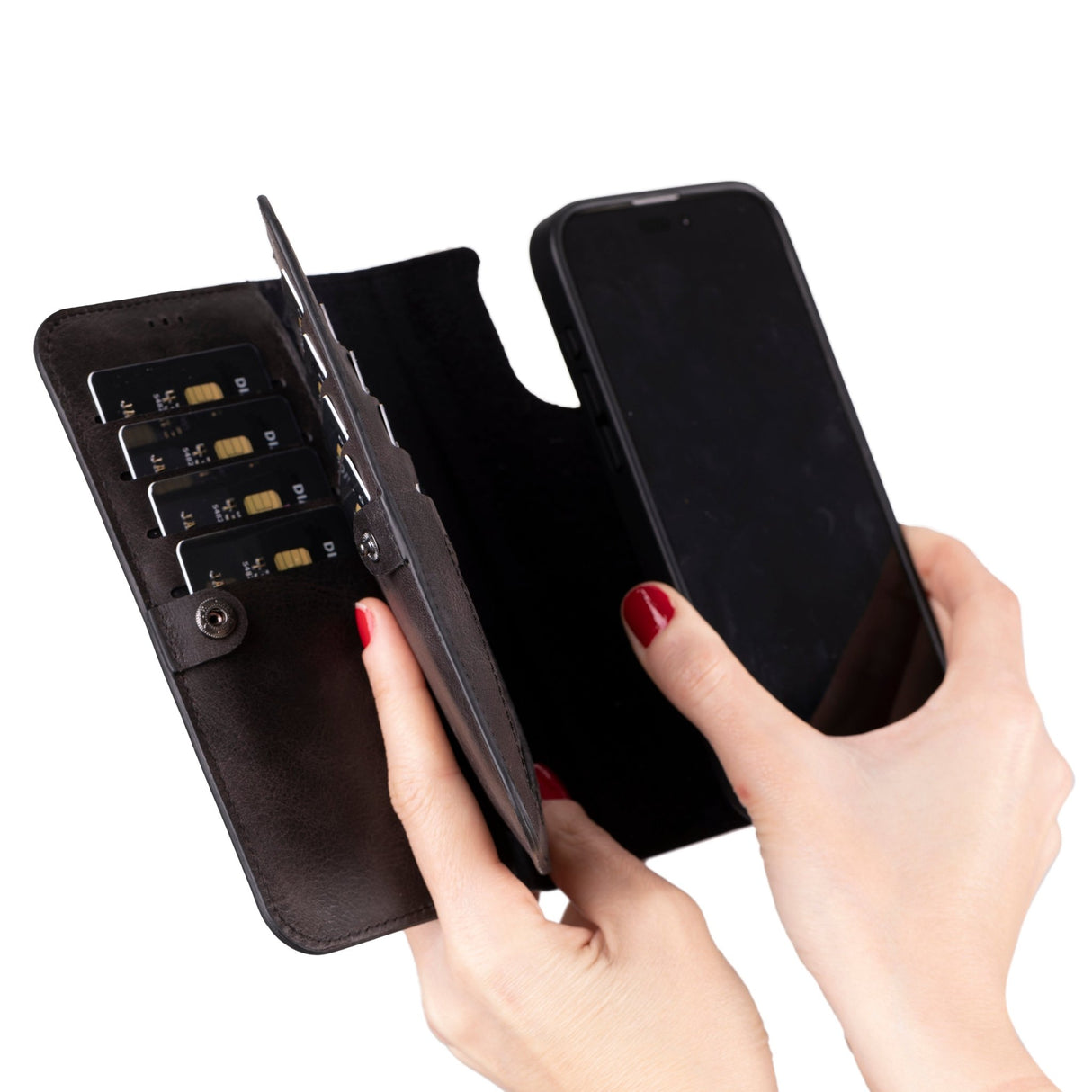 iPhone 17 Double Magnet Wallet by Hardiston - premium iPhone 17 Cases