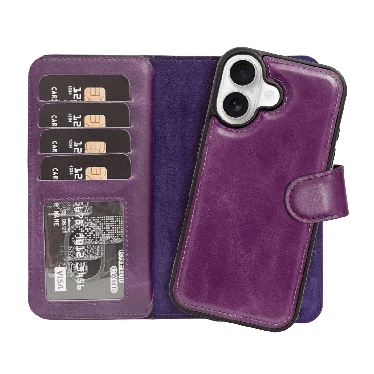 iPhone 17 Double Magnet Wallet by Hardiston - premium iPhone 17 Cases