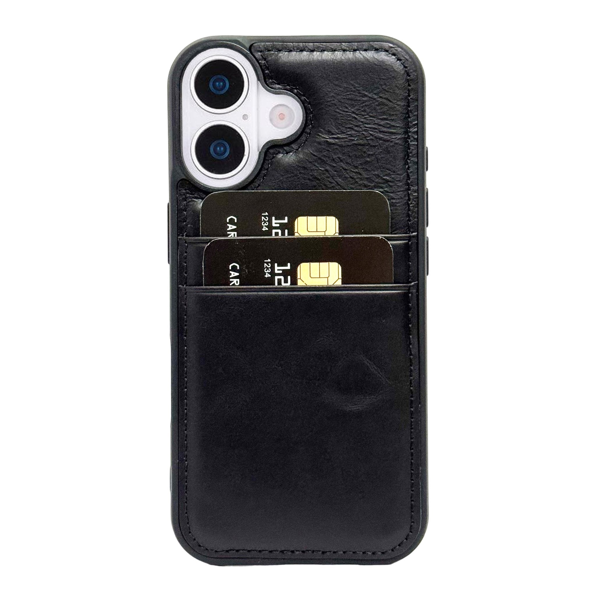 Snap-on Leather Wallet Case - iPhone 17 | Hardiston