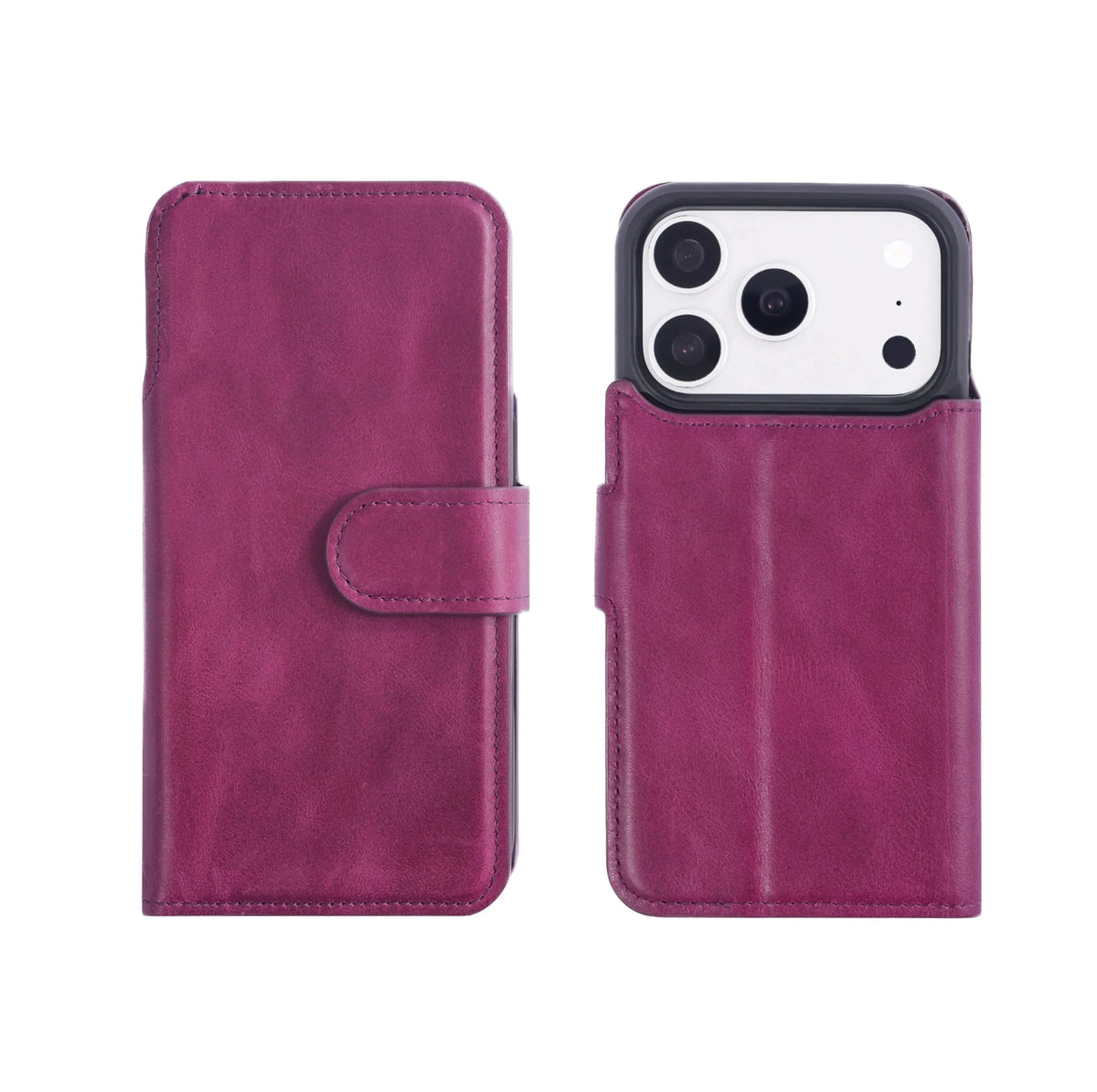 iPhone 18 Pro Magnet Wallet Case – Detachable Leather, MagSafe & RFID by Hardiston - premium iPhone 18 Cases