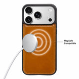 iPhone 18 Pro Slim Snap-On Leather Case – MagSafe & TPE Bumper by Hardiston - premium iPhone 18 Cases