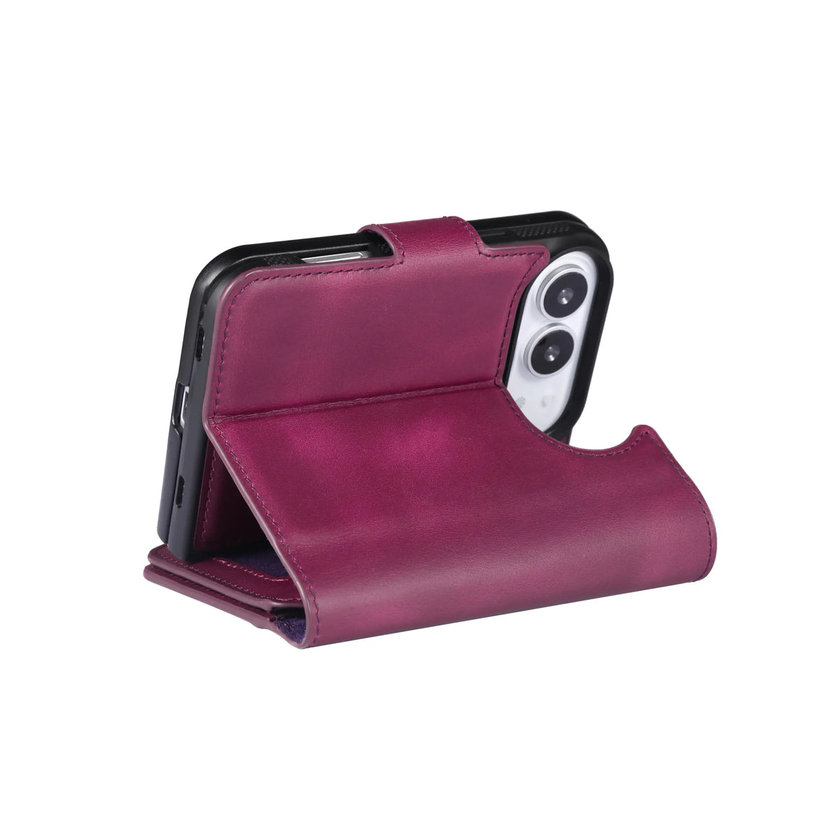 iPhone Duo Double Wallet Case – Handmade Leather, MagSafe & RFID by Hardiston - premium iPhone Duo