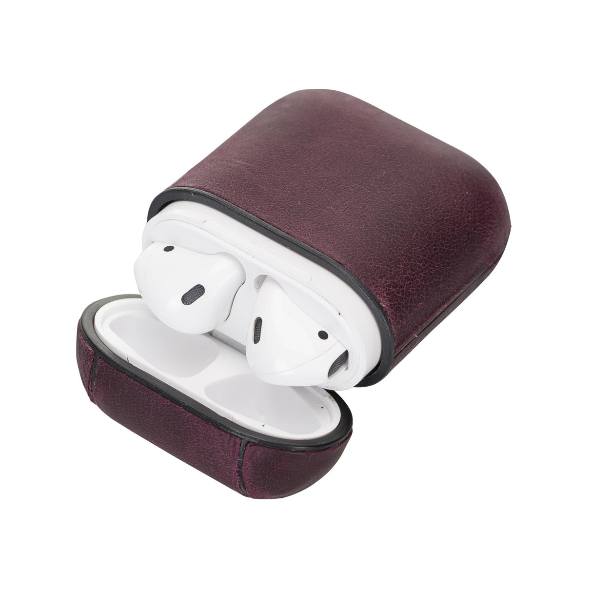 Leather AirPods 1/2 Fully Wrapped Shockproof Case by Hardiston - premium AirPods Cases