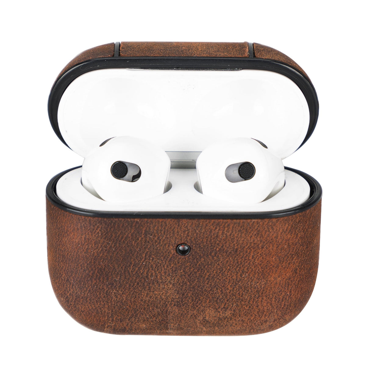 Leather AirPods 3 Fully Wrapped Shockproof Case by Hardiston - premium AirPods Cases