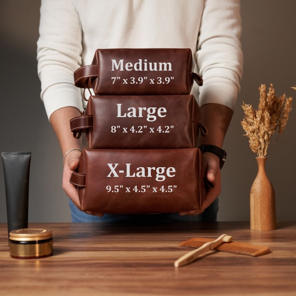 Leather Dopp Kit by Hardiston - premium Dopp Kits