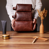 Leather Dopp Kit by Hardiston - premium Dopp Kits