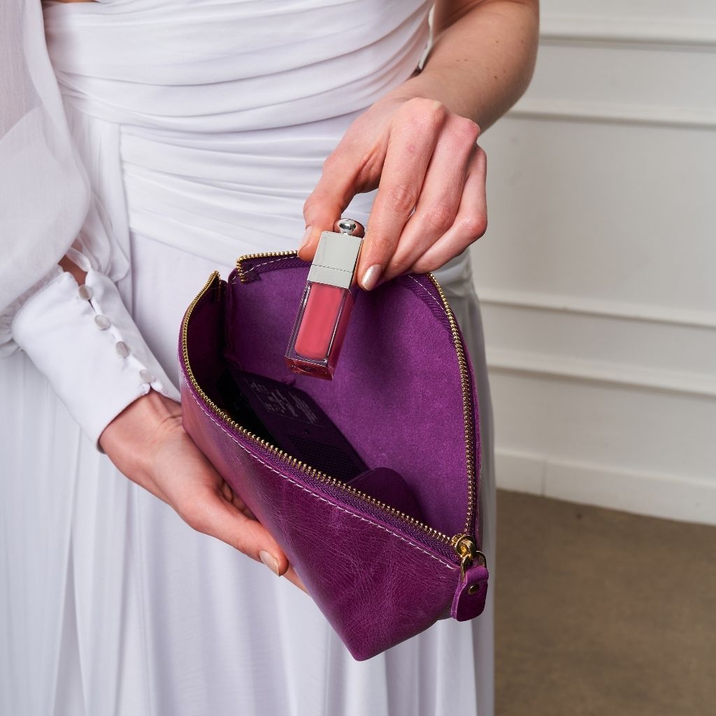 Leather MakeUp Bag